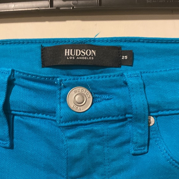💙💚💙EUC Hudson Turquoise Nico Skinny Jeans - Picture 9 of 10